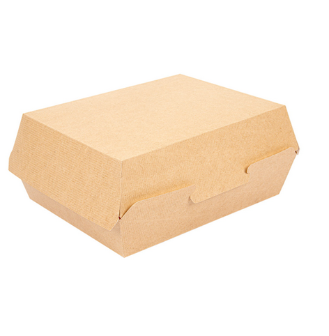 300 BOÎTES LUNCH BOX \'THEPACK\' 220 G/M2 22,5x17x8,5 CM NATUREL CARTON ONDULÉ NANO-MICRO