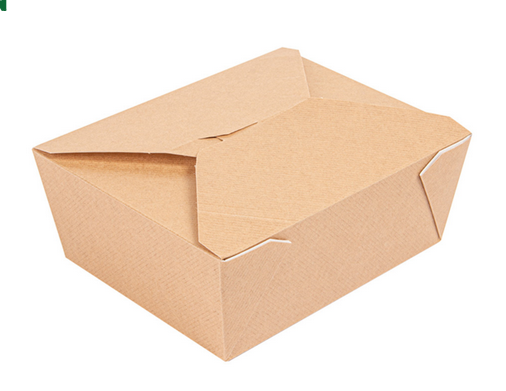300 BOÎTES AMÉRICAINES MICRO-ONDABLES \'THEPACK\' 1350 ML 220 + 12PP G/M2 15,2x12,1x6,5 CM NATUREL CARTON ONDULÉ NANO-MICRO