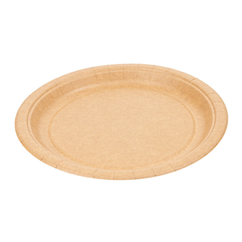 300 ASSIETTES RONDES LAQUÉS 255 G/M2 Ø 26 CM NATUREL CARTON