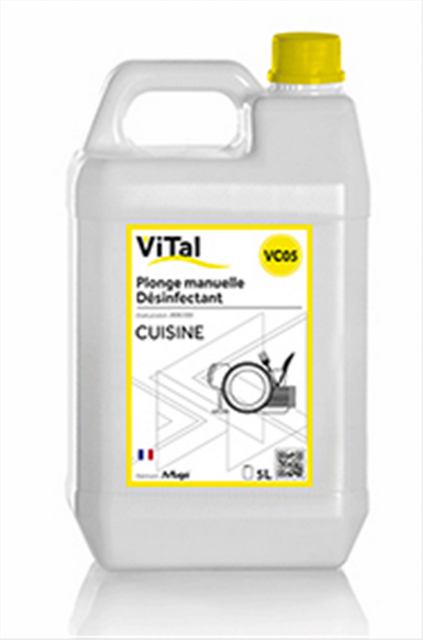 VITAL CUISINE PLONGE MANUELLE DESINFECTANT 5L