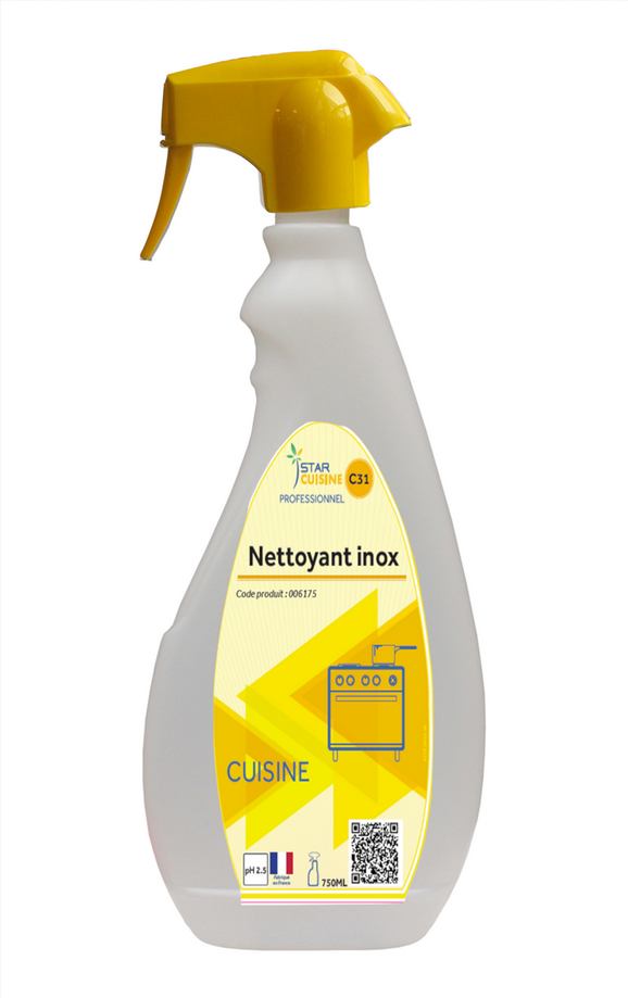 STAR CUISINE NETTOYANT INOX VAPO 750 ML-REMPLACE ESM021406
