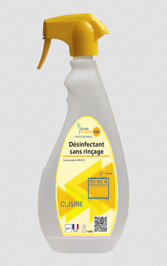 STAR CUISINE DESINF SANS RINCAGE VAPO 750 ML