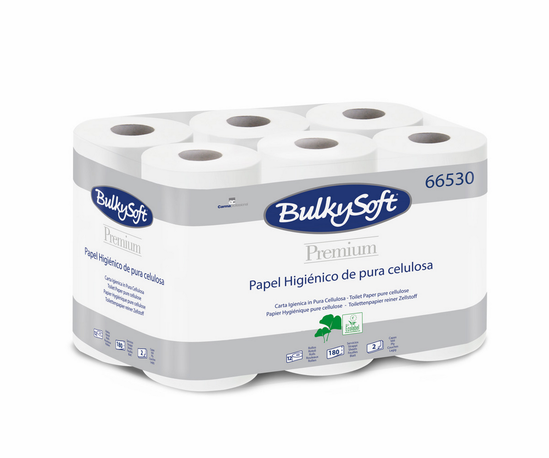 PAPIER TOILETTE RLX 2 PLIS BLC 180F TS 12X8