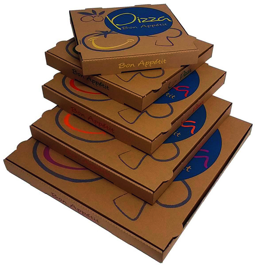 BOITE PIZZA AMERICA HAVANE L ORIGINALE 26X26X3.5 CM