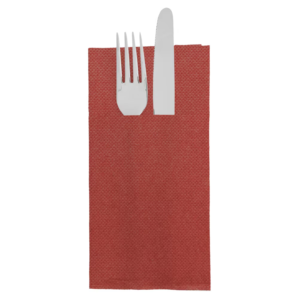 1400 SERVIETTES KANGOUROU \'ECOLABEL - DOUBLE POINT\' 18 G/M2 39x40 CM BLANC OUATE