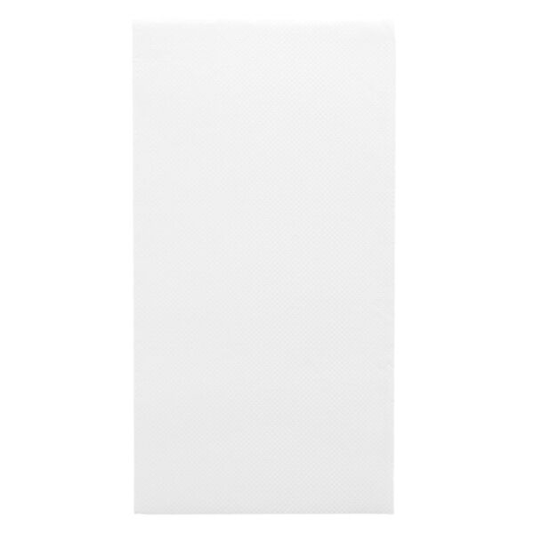 1200 SERVIETTES ECOLABEL P. 1/8 \'DOUBLE POINT\' 40x40 CM BLANC
