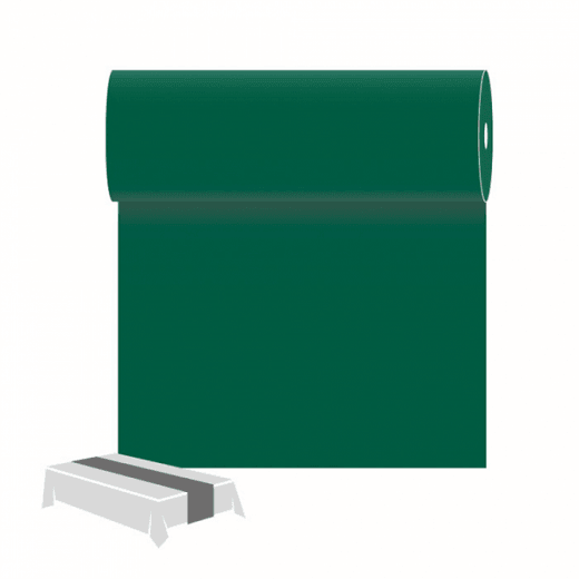6 CHEMINS DE TABLE 55 G/M2 0,30x12 M VERT JAGUAR AIRLAID