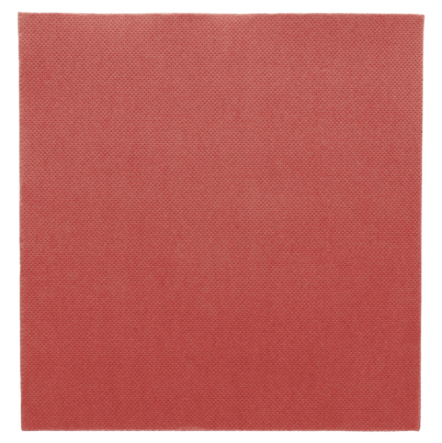 1200 SERVIETTES ECOLABEL \'DOUBLE POINT\' 18 G/M2 39x39 CM BORDEAUX OUATE