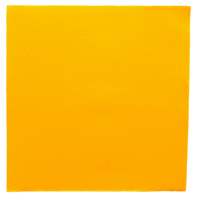 1200 SERVIETTES ECOLABEL \'DOUBLE POINT\' 18 G/M2 39x39 CM JAUNE SOLEIL OUATE