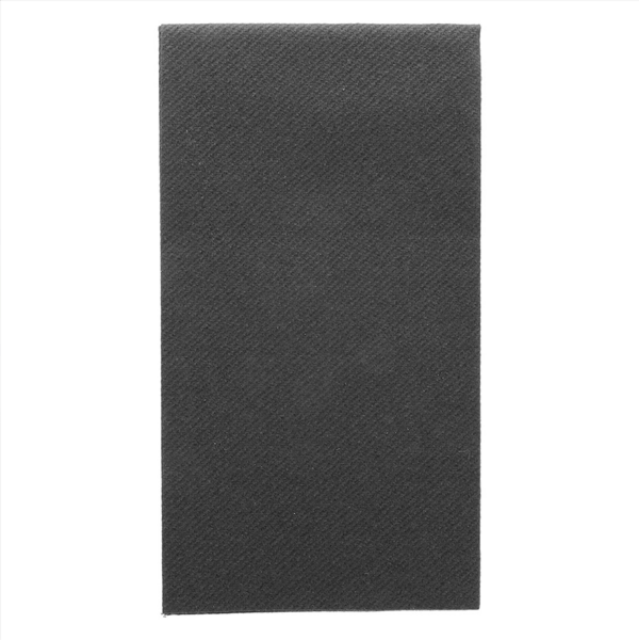 750 SERVIETTES PLIAGE 1/8 55 G/M2 40x40 CM NOIR AIRLAID