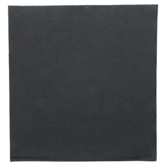 1200 SERVIETTES ECOLABEL \'DOUBLE POINT\' 18 G/M2 39x39 CM NOIR OUATE