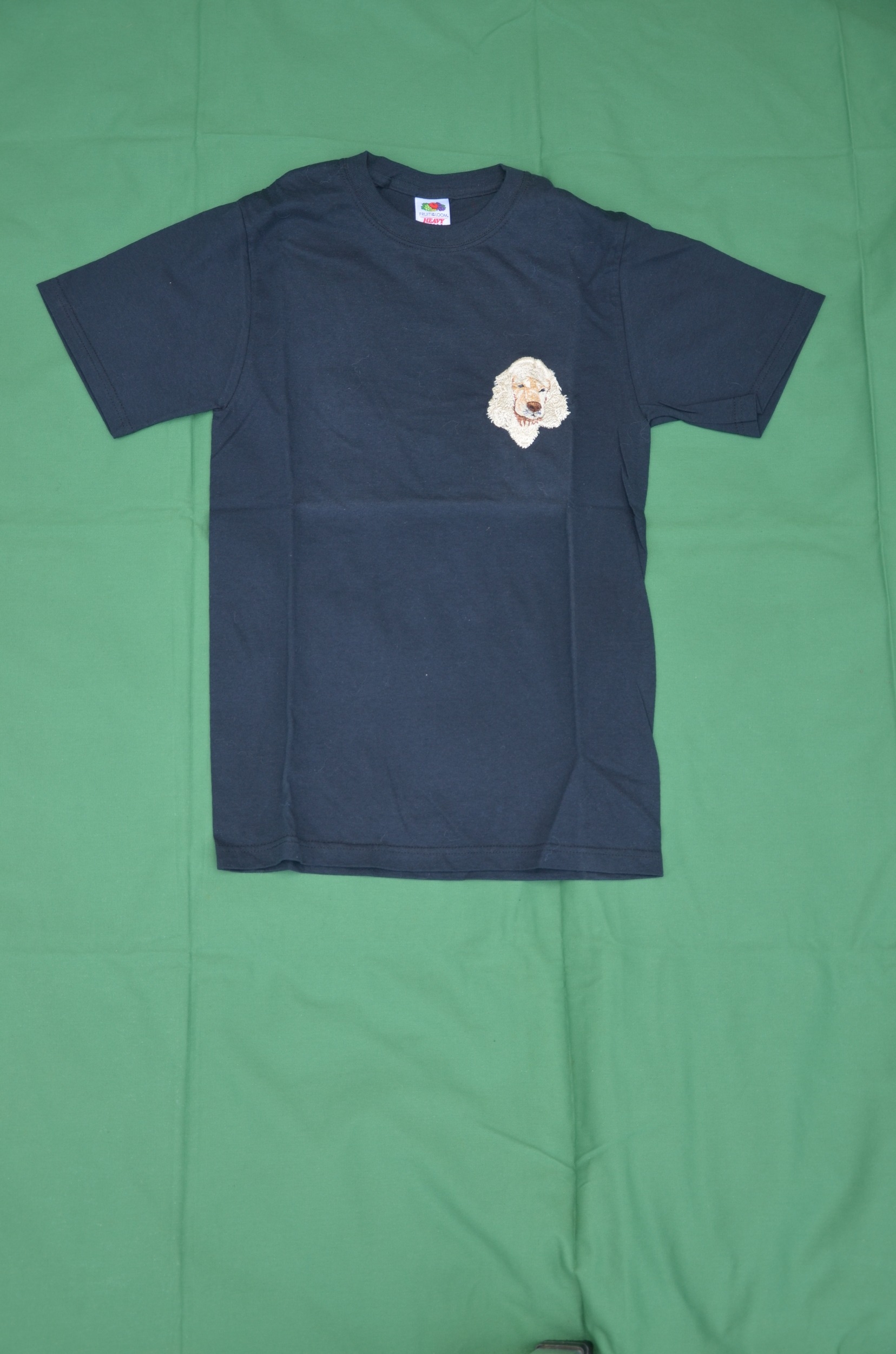 T-shirt - broderie Cocker Américain 1 - couleur : noir