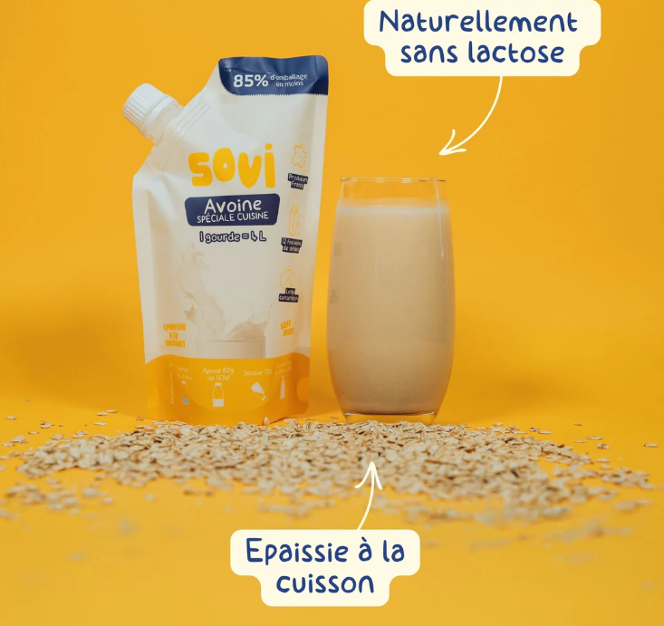 Lait végétal avoine spécial cuisine sovi