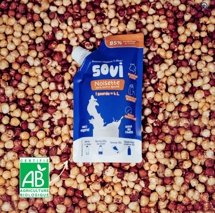 Lait végétal noisette sovi