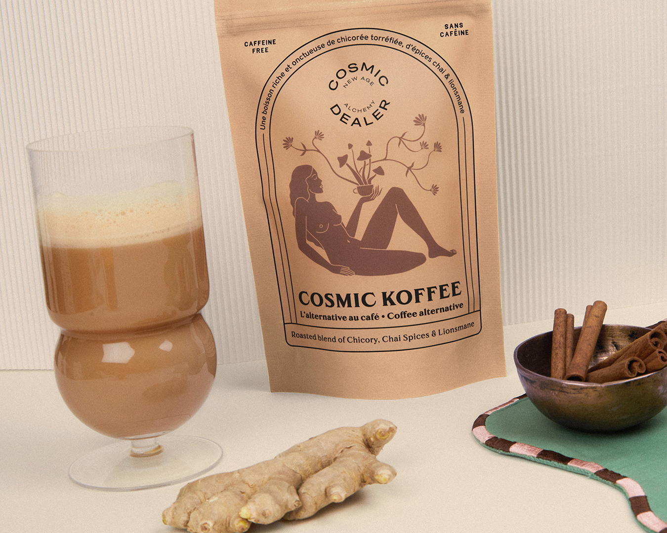 Café sans caféine chai koffee cosmic dealer