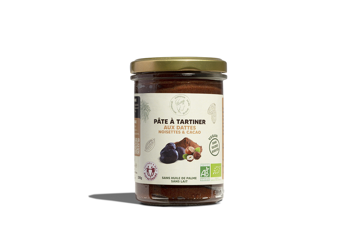 pâte à tartiner chocodattes qés biofunds