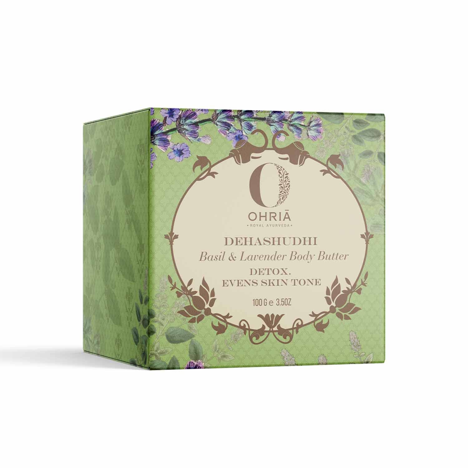 Beurre pour le corps au basilic et lavende Ohria