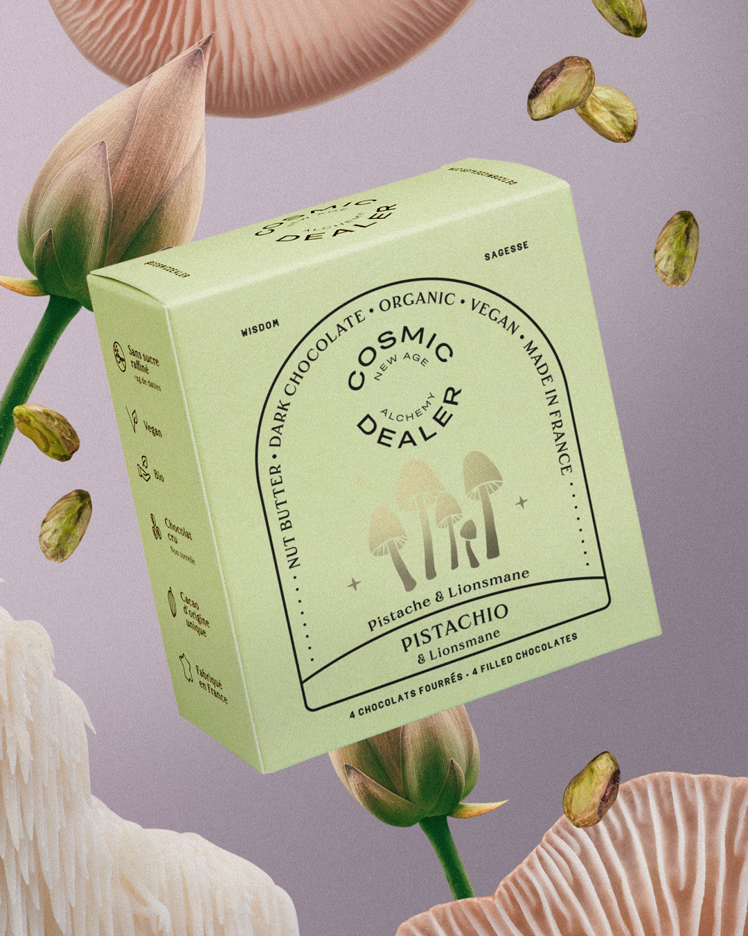 pack 4 chocolat pistache