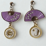 Boucles doreilles éventails pour 2