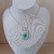 Collier azul e branco 2