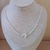 Collier perola  branca