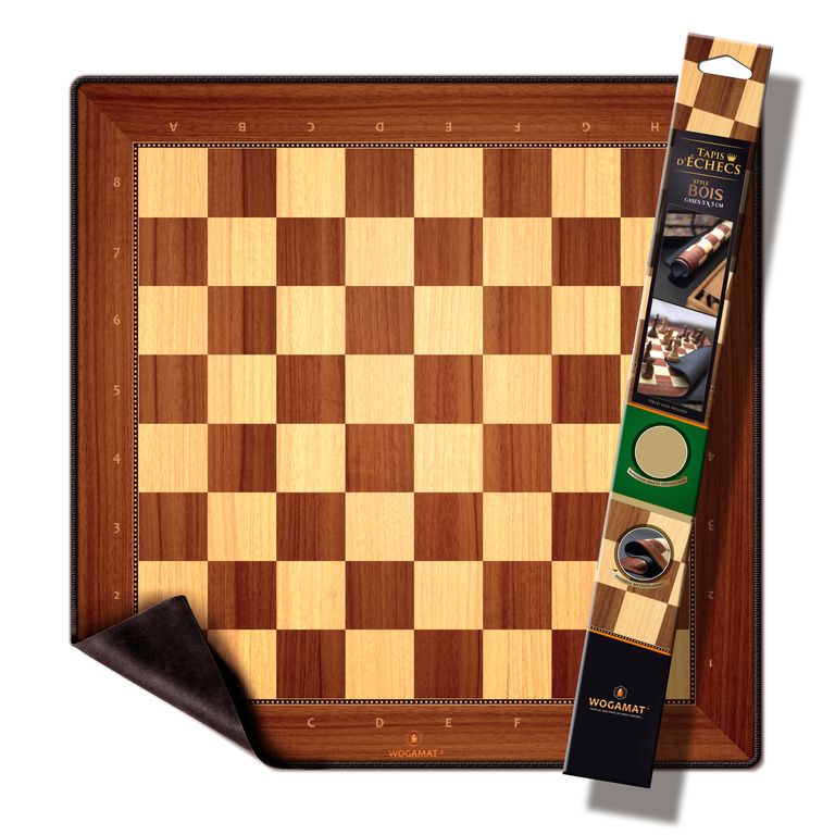 Tapis echec bois