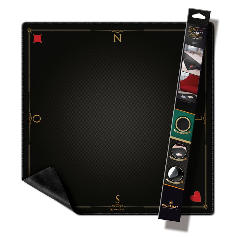 tapis cartes noir
