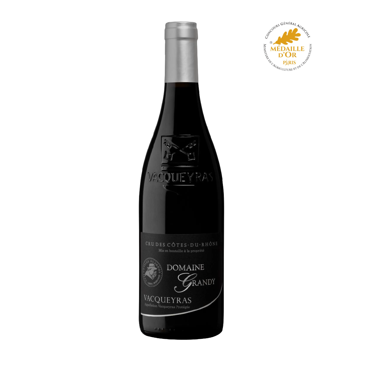 AOP-Vacqueyras-Rouge-Domaine-Grandy-2022-75-cl-Medaille-Or-Concours-General-Agricole-2023