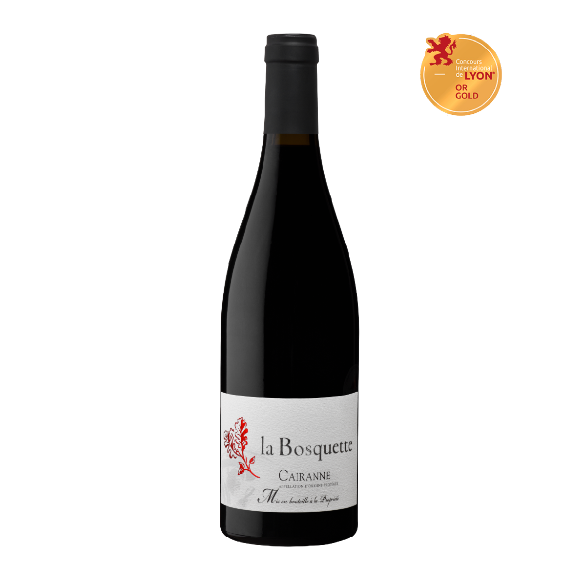 AOP-Cairanne-Rouge-la-Bosquette-2021-75-cl-Medaille-Or-Concours-International-de-Lyon-2022