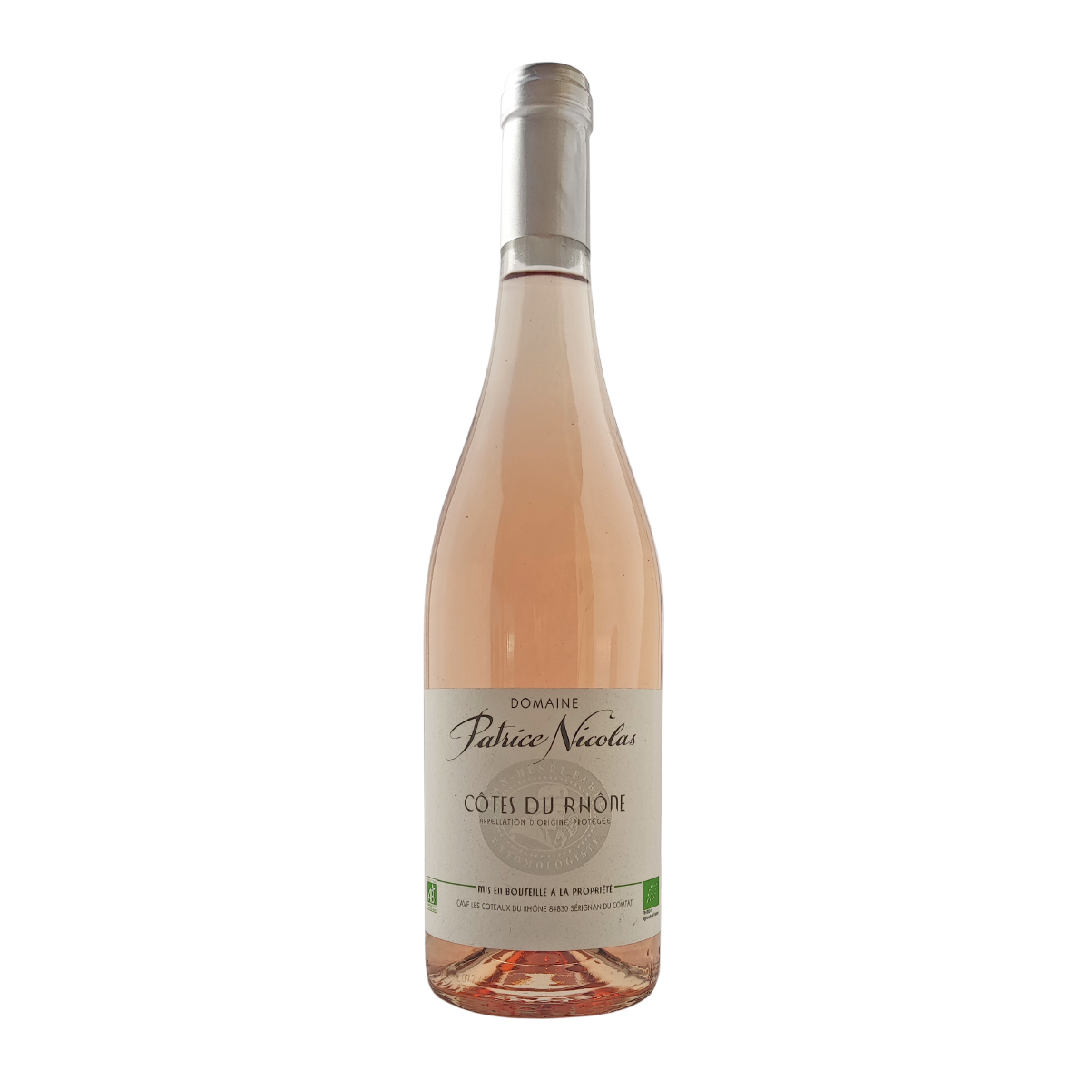 AOP-Cotes-du-Rhone-Rose-Domaine-Patrice-Nicolas-BIO-2023-75-cl