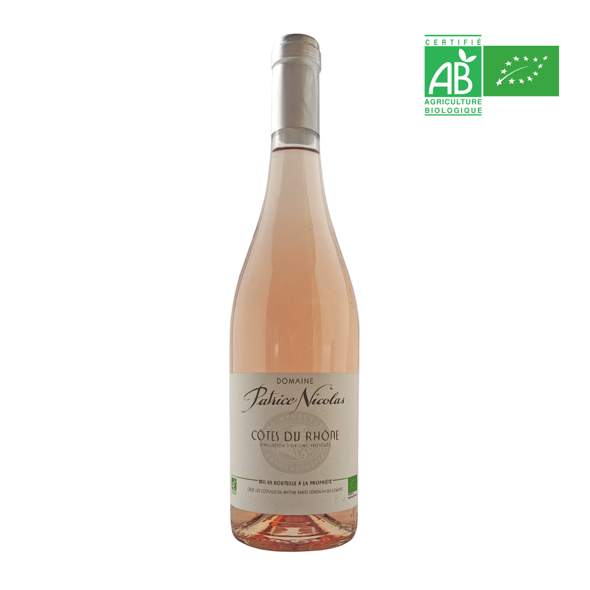 AOP Côtes du Rhône BIO Rosé Domaine Patrice Nicolas 2025 - 75 cl