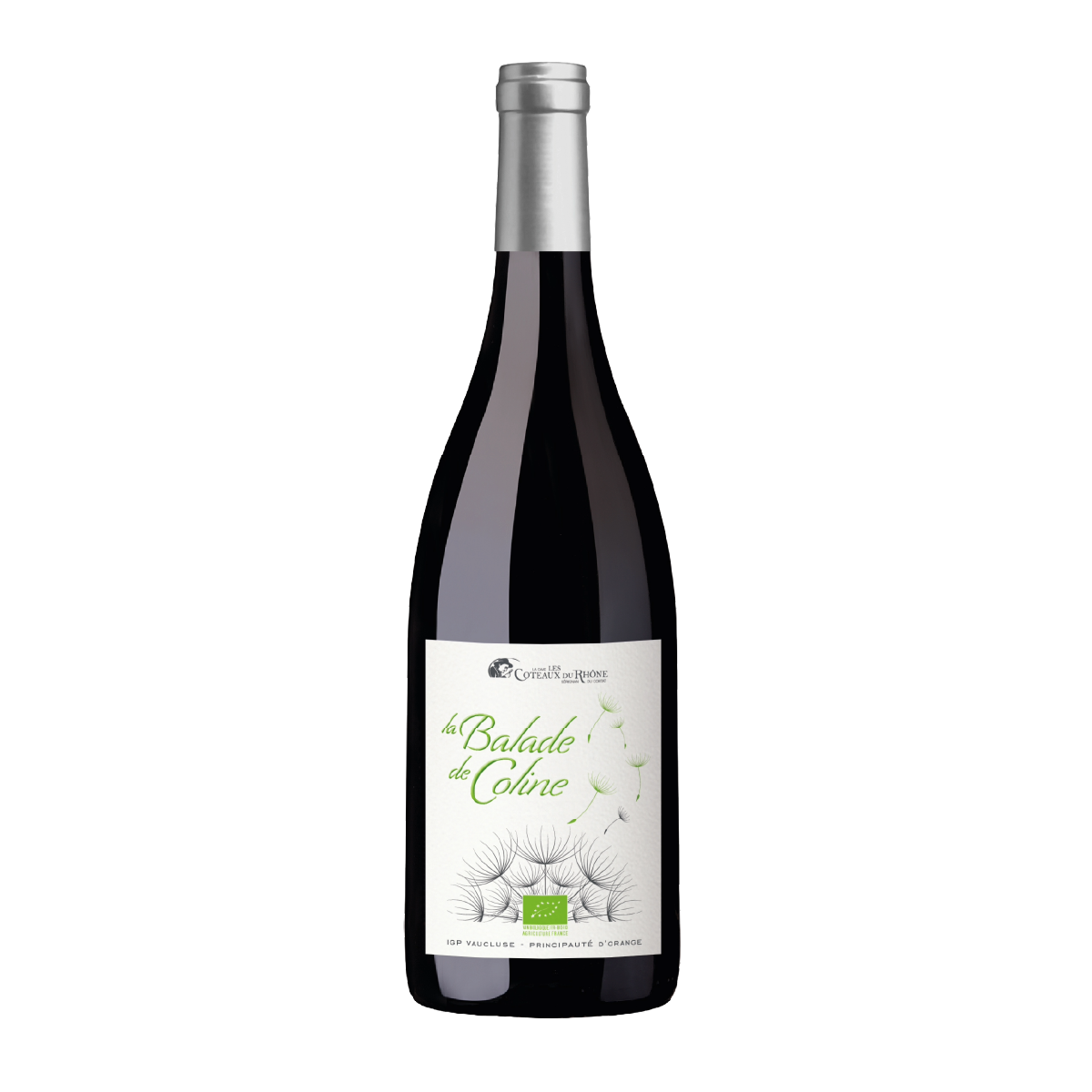 IGP-Vaucluse-Principaute-d-Orange-Rouge-la-Balade-de-Coline-BIO-2021-75-cl