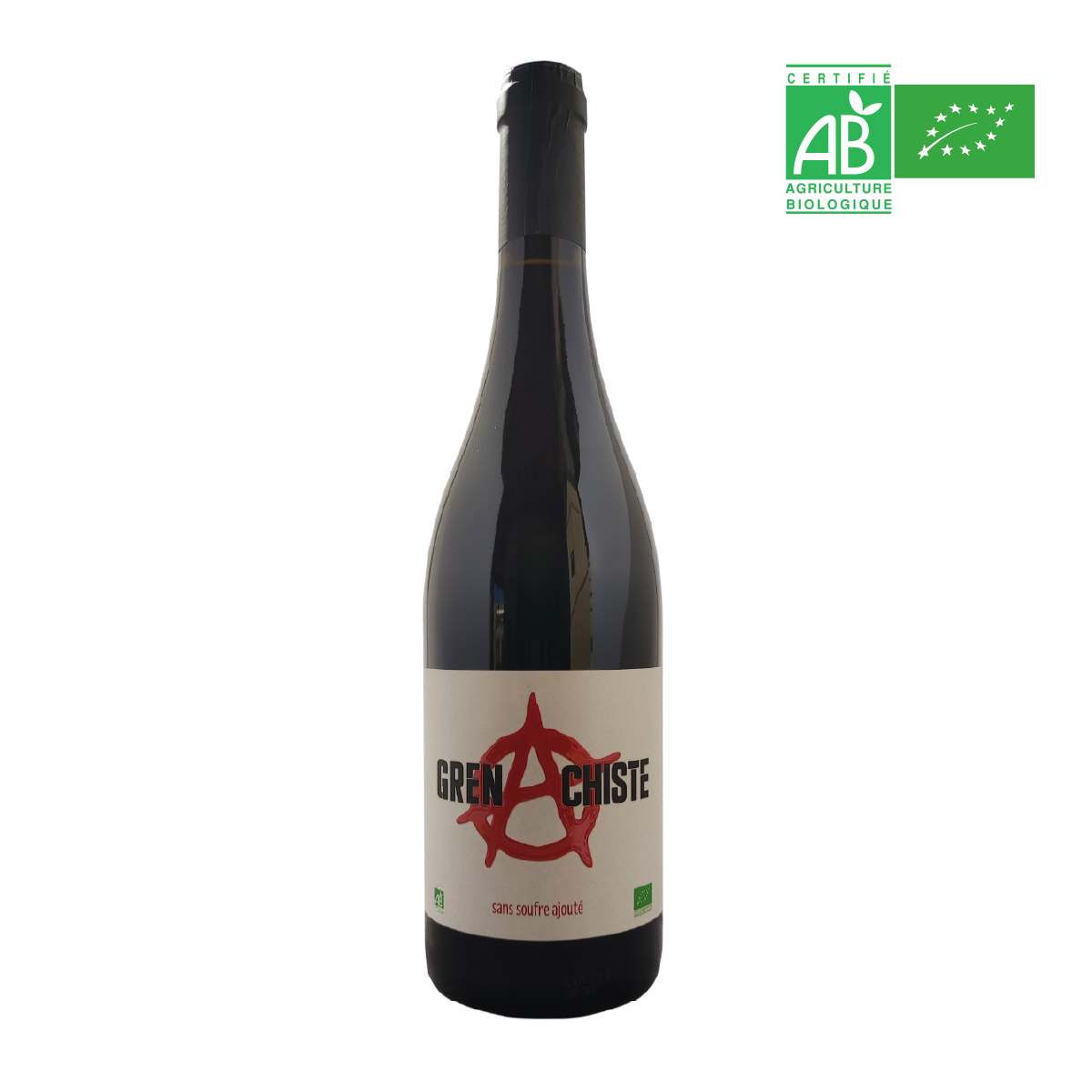 Vin de France Rouge BIO - GRENACHISTE  2024 - 75 cl - Sans Soufre Ajouté