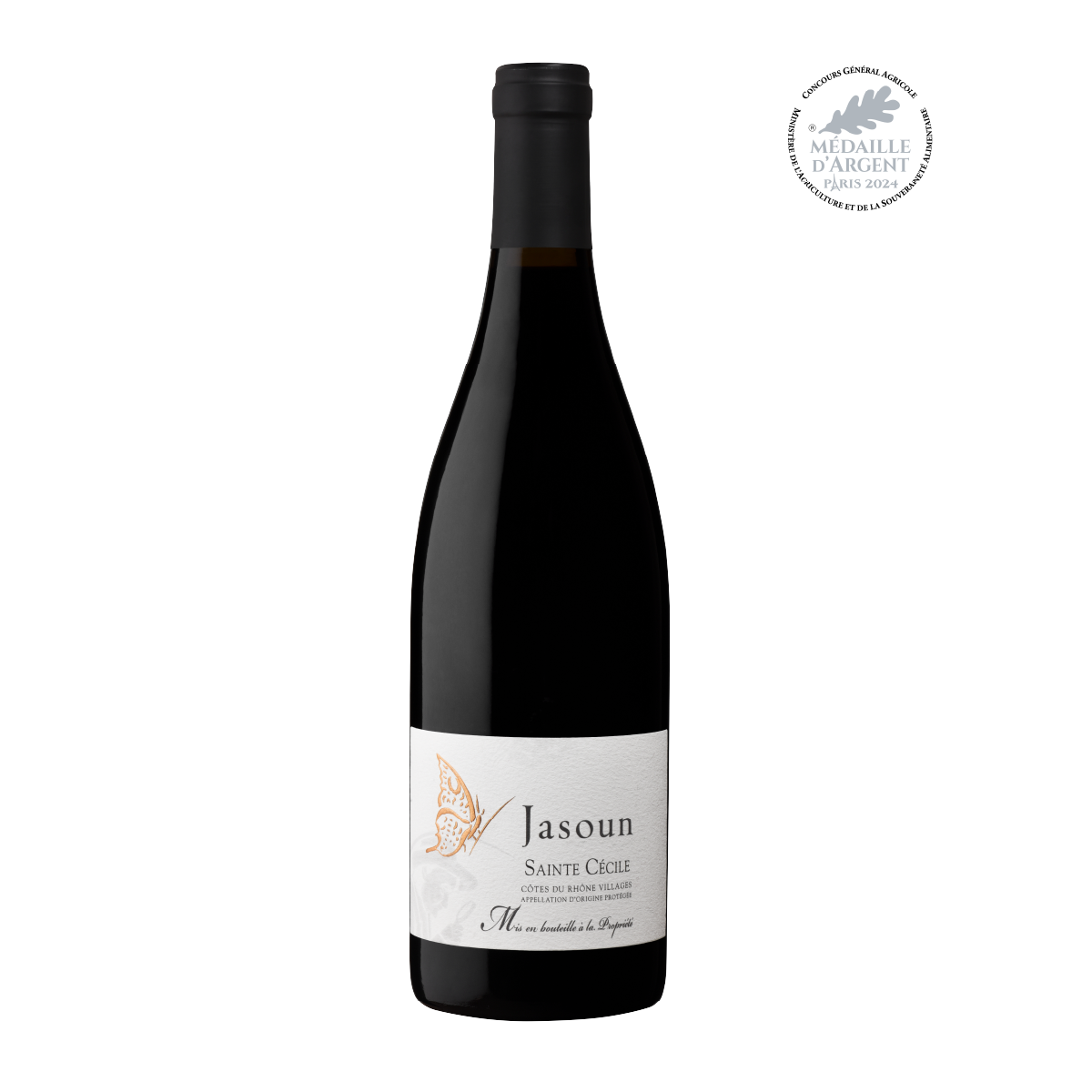 AOP-Cotes-du-Rhone-Villages-Sainte-Cecile-Rouge-Jasoun-2021-75-cl-Medaille-Argent-Concours-Gener