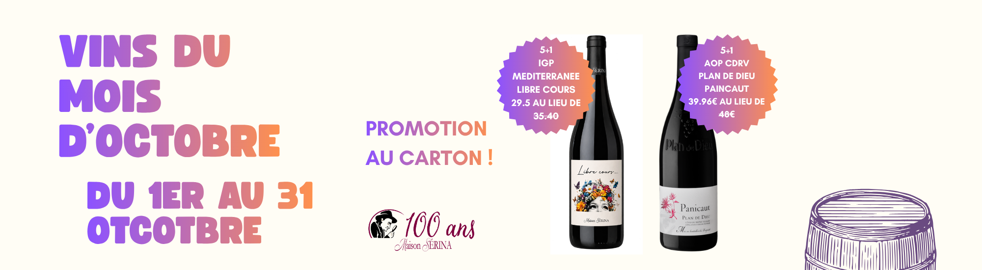 bandeau site internet promotions d octobre 2026