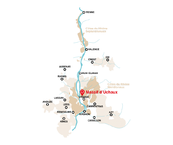 carte massif uchaux