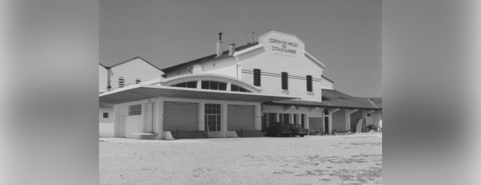 Photo de la cave coopérative dans le passé