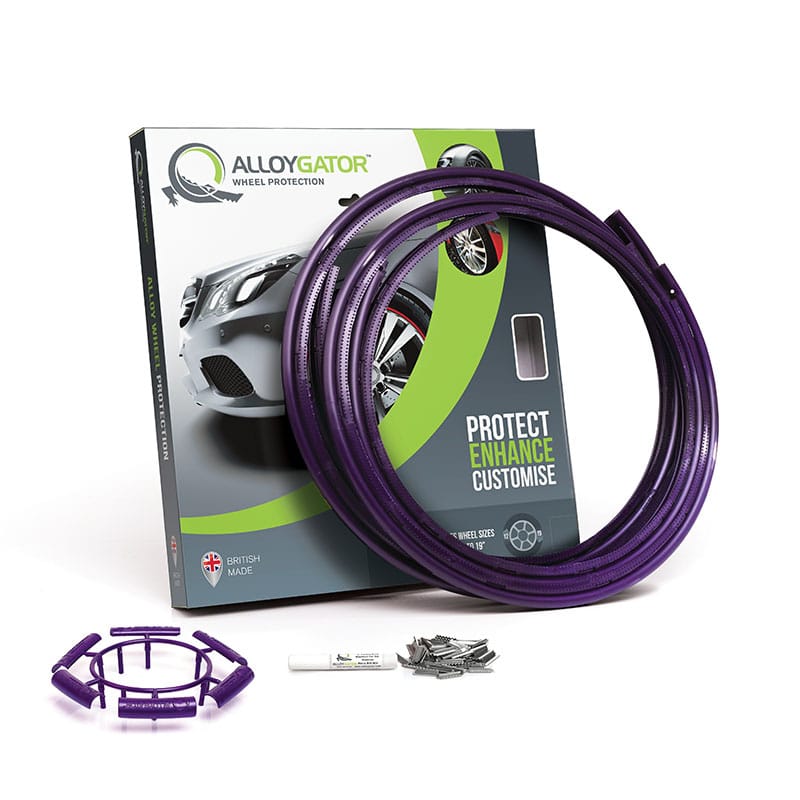 [CJAECE] Ensemble de Protection de Jantes AlloyGator (Violet, Jusquà 19 pouces)