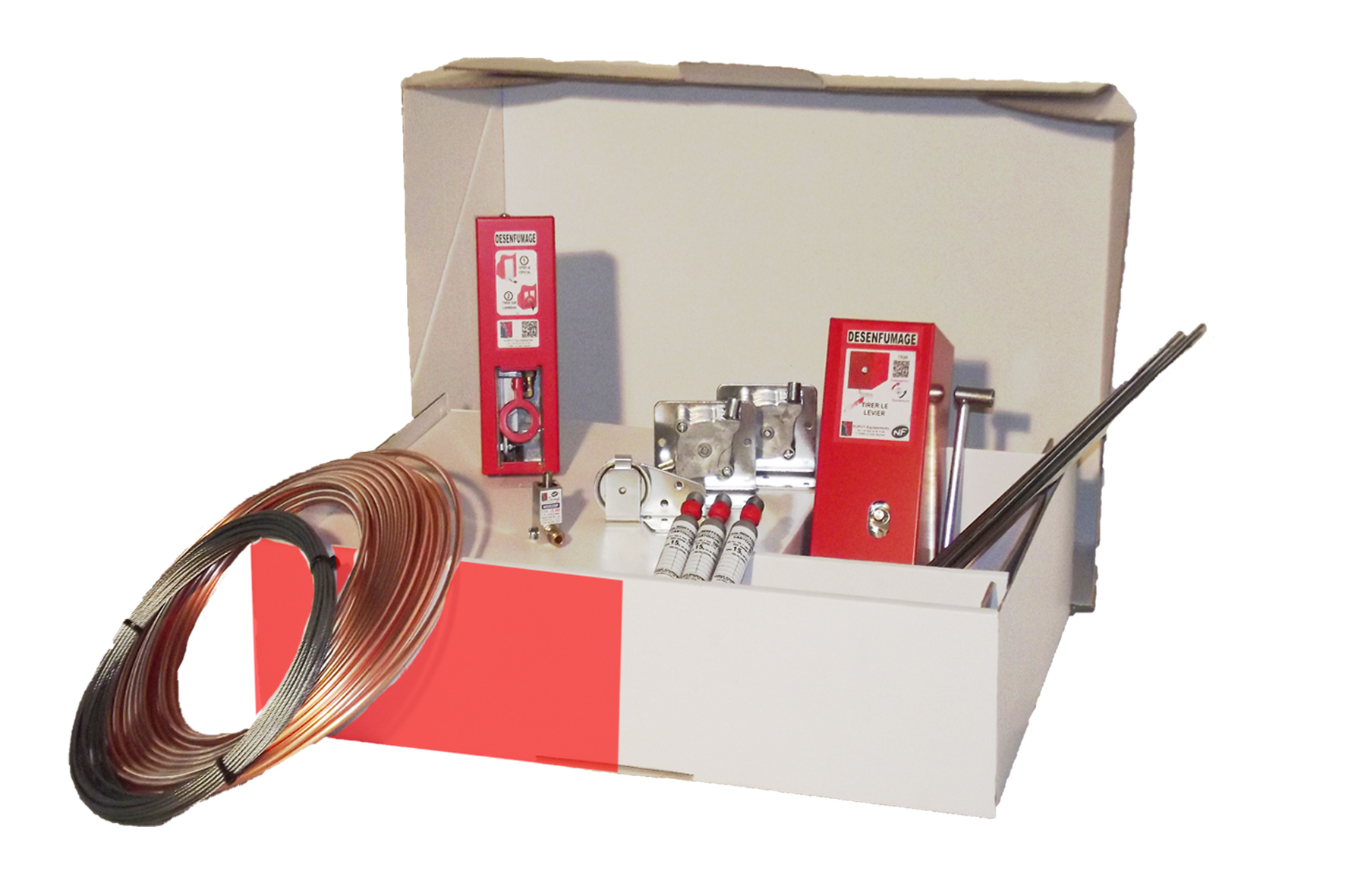 KIT asservissement désenfumage commande mécanique + Co2