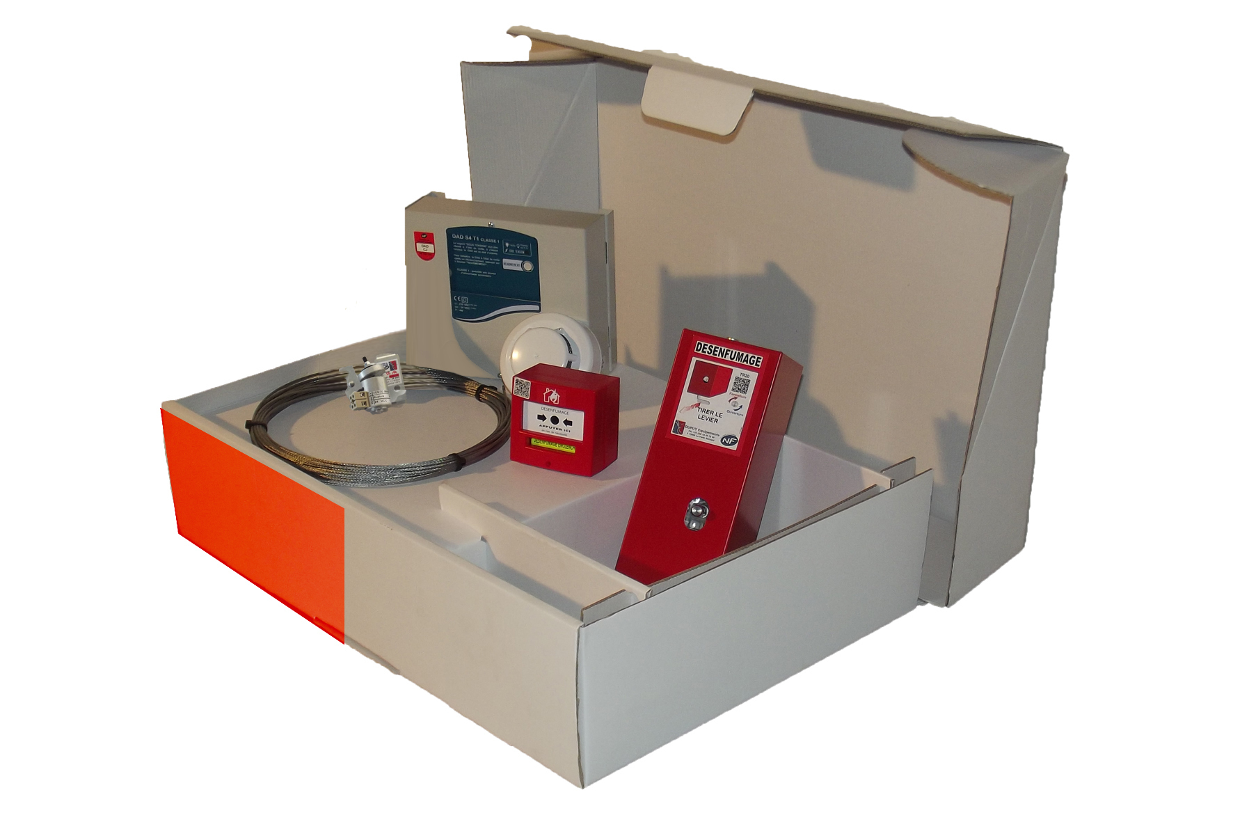 Kit asservissement désenfumage commande mécanique + DAD