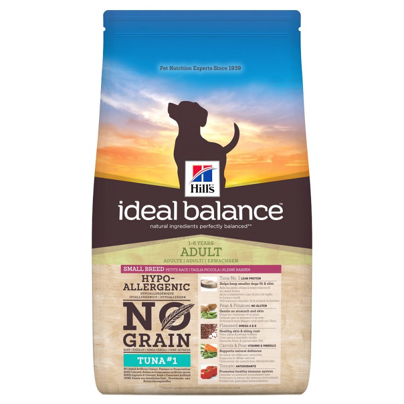 hills Ideal Balance Canine Adult Small Breed No Grain Thon&PDT 2Kg noszanimos