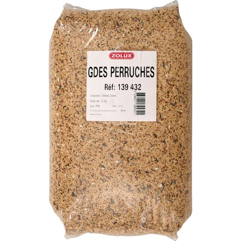 Zolux-Mélange de graines pour Grandes Perruches - 12kg