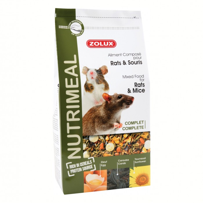 Zolux-NutriMeal - Aliment pour Rats et Souris - 800gr