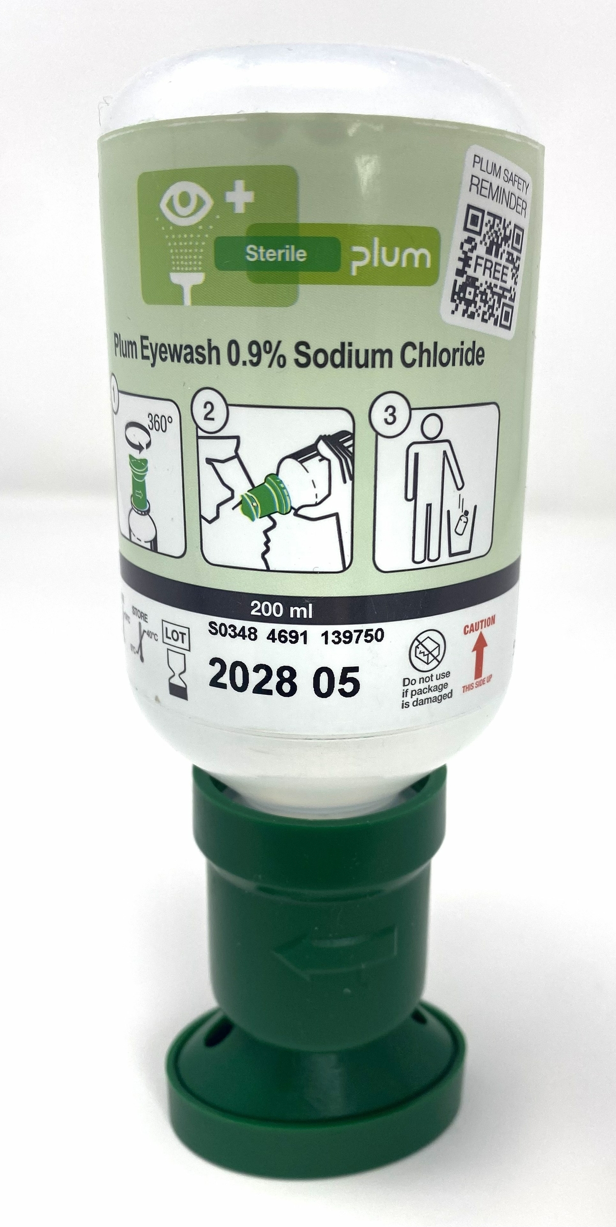 Douche oculaire solution saline 200 ml