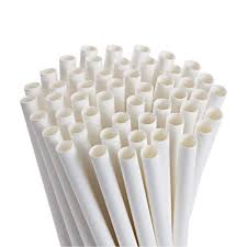 PAILLE EN CARTON BLANC 20 CM DIAM 6 SACHET DE 250 PCS