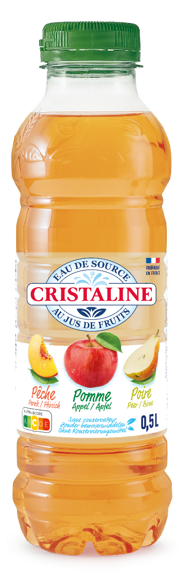 cristaline peche pomme poire