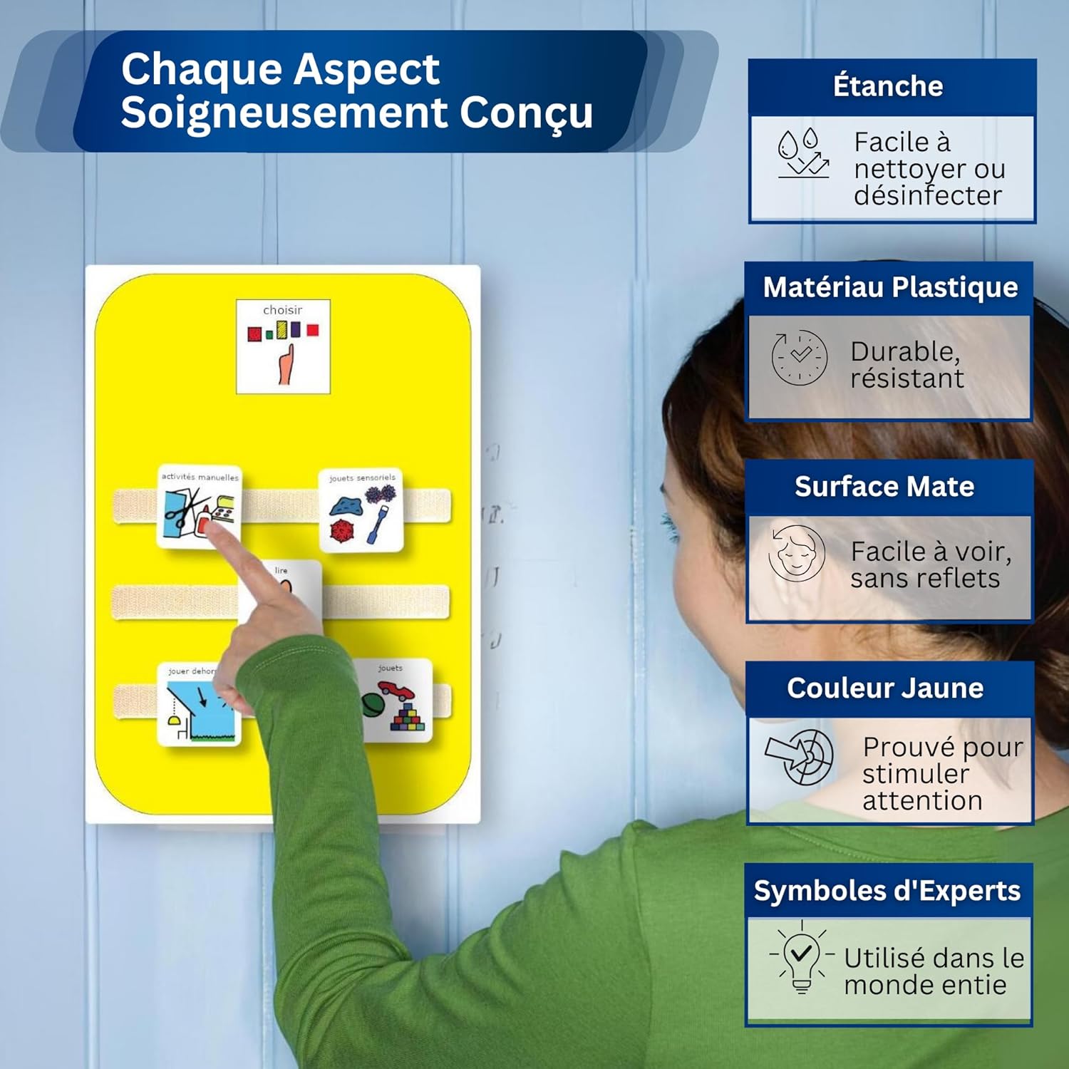 Minuteur Visuel Pour Enfants Avec Tableau De Planning - Outil Pour TDAH, Autisme, Gestion Des Devoirs Et Méthode Pomodoro
