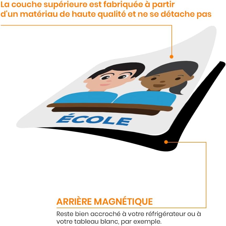 Smarfer Pictogrammes Magnétiques De Planification Hebdomadaire