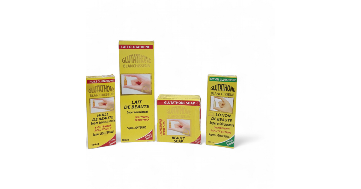 Lotion claircissante  la Glutathione - Une peau claire et lumineuse