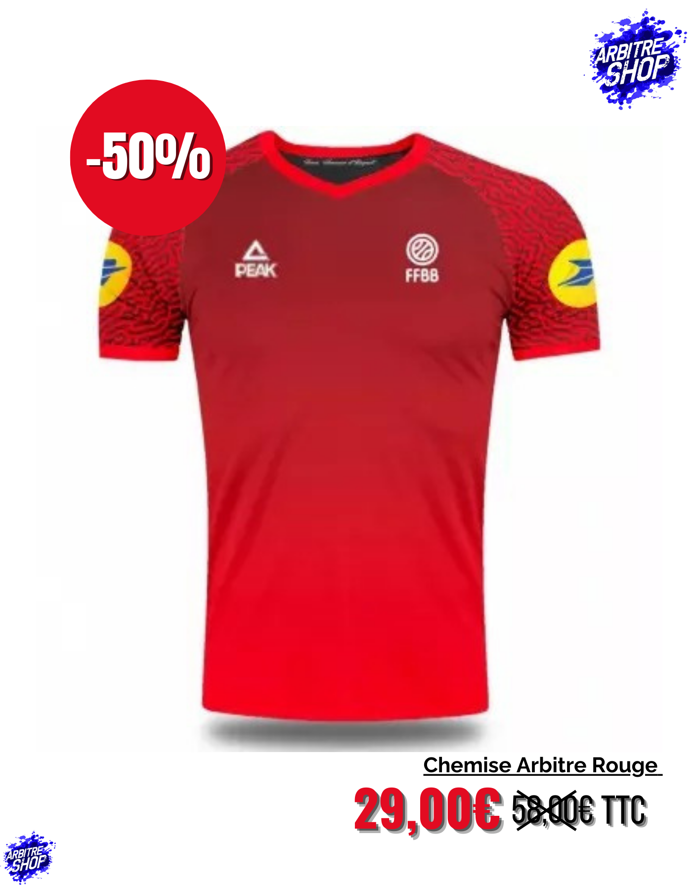 CHEMISE CF ROUGE 2022